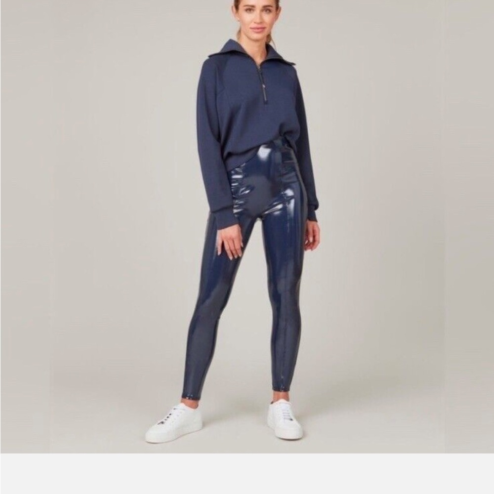 Navy High-Shine Leggings